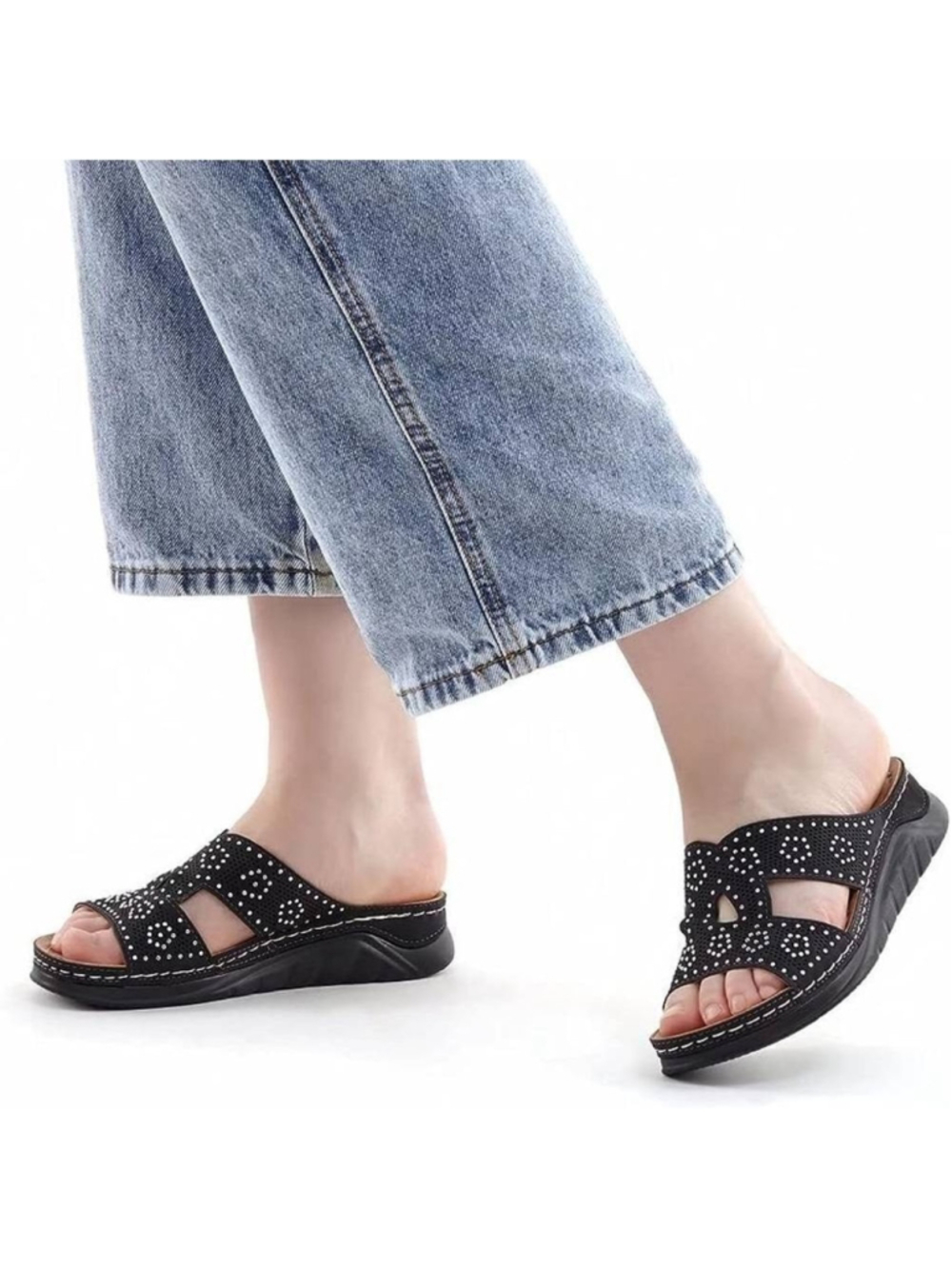 (28-2929)  MUSSHOE womens Wedge SZ 8!!